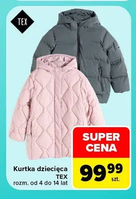 Kurtka dziecięca TEX promocja w Carrefour