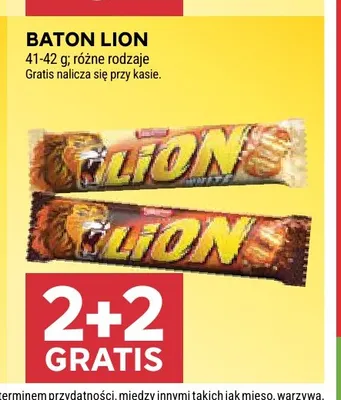 Baton Lion promocja w Stokrotka