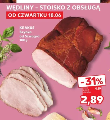 Szynka od Szwagra Krakus promocja w Kaufland