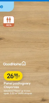 Panel podłogowy Claycross Good Home promocja w Castorama