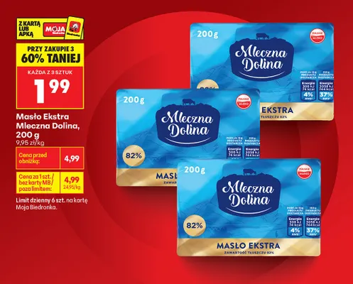 Masło Ekstra promocja w Biedronka