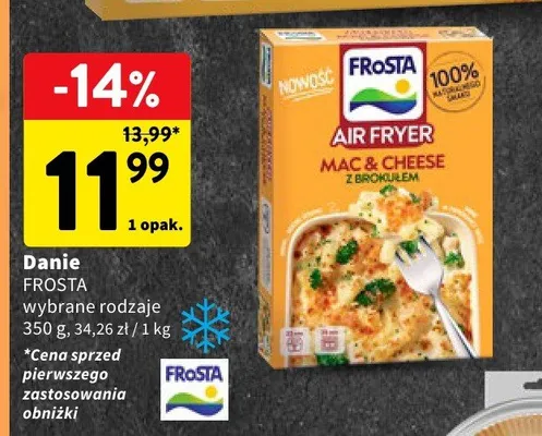 Danie Frosta Air Fryer Mac & Cheese z brokułem promocja w Intermarche