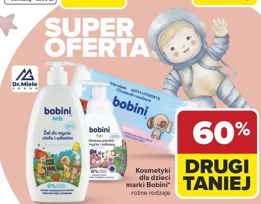 Kosmetyki dla dzieci bobini promocja w Carrefour