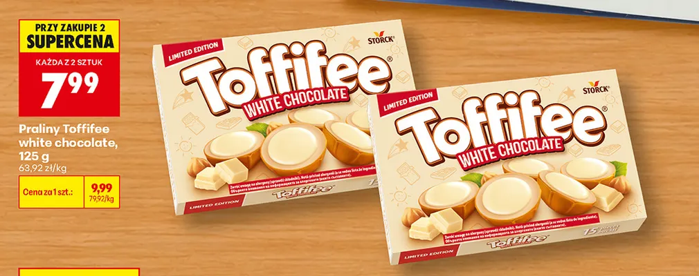 Praliny Toffifee White Chocolate promocja w Biedronka