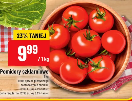 Pomidory szklarniowe promocja w POLOmarket