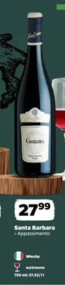 Wino czerwone wytrawne Santa Barbara Appassimento promocja w Netto