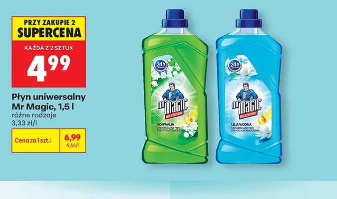 Płyn uniwersalny Mr Magic promocja w Biedronka