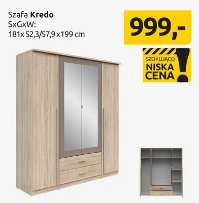 Szafa Kredo promocja w Black Red White