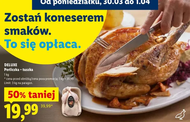 Perliczka - tuszka promocja w Lidl