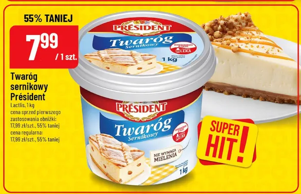 Twaróg sernikowy promocja w POLOmarket