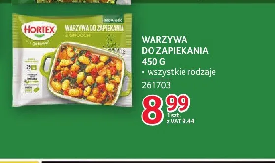 Warzywa do zapiekania z gnocchi Hortex promocja w Selgros