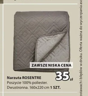 Narzuta ROSENTRE 160x220 cm promocja w Jysk