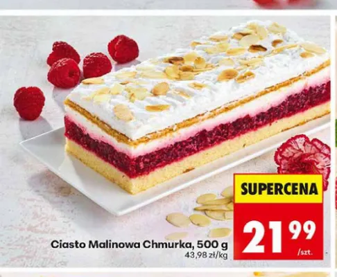 Ciasto Malinowa Chmurka promocja w Biedronka