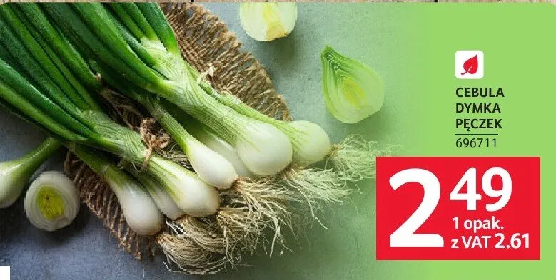 Cebula dymka pęczek promocja w Selgros