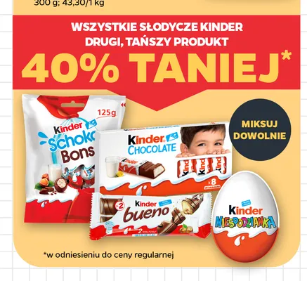 Jajko z niespodzianką Kinder Niespodzianka promocja w Netto