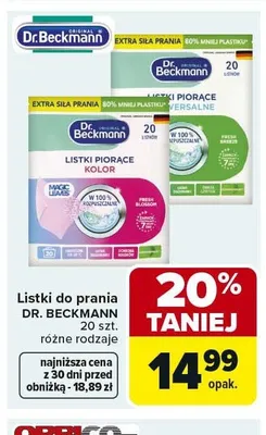 Listki do prania Dr. Beckmann promocja w Carrefour Market