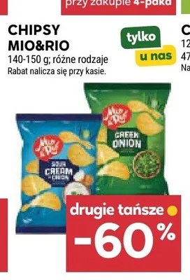 Chipsy Mio&Rio promocja w Stokrotka