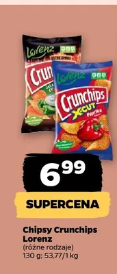 Chipsy Crunchips X-Cut papryka Lorenz promocja w Netto