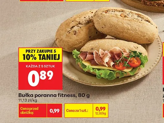 Bułka poranna fitness promocja w Biedronka