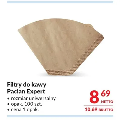 Filtry do kawy Paclan Expert rozmiar uniwersalny promocja w Makro