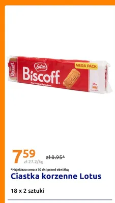 Ciastka korzenne Lotus Biscoff 18-pak promocja w Action