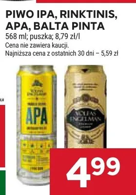 Piwo IPA, Rinktinis, APA, Balta Pinta promocja w Stokrotka