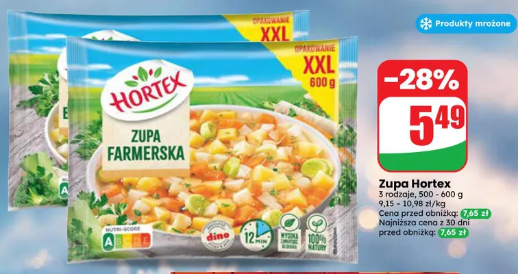 Zupa farmerska Hortex promocja w Dino
