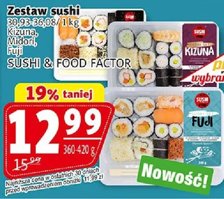 Zestaw sushi 360-420g/1kg promocja w Prim Market