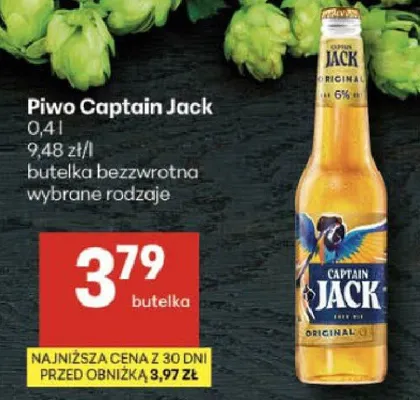 Piwo Captain Jack promocja w Delikatesy Centrum