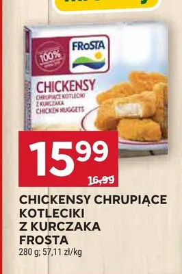 Chickensy chrupiące kotleciki z kurczaka Frosta promocja w Stokrotka