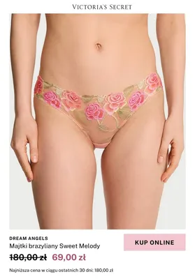 Majtki brazyliany Victoria's Secret Dream Angels Sweet Melody promocja w Victoria's Secret