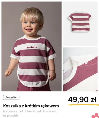 Koszulka z krótkim rękawem Coccodrillo bordowa z nadrukiem w paski i napisami na przodzie promocja w Coccodrillo