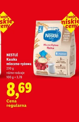 Kaszka mleczno-ryżowa Nestlé promocja w Lidl