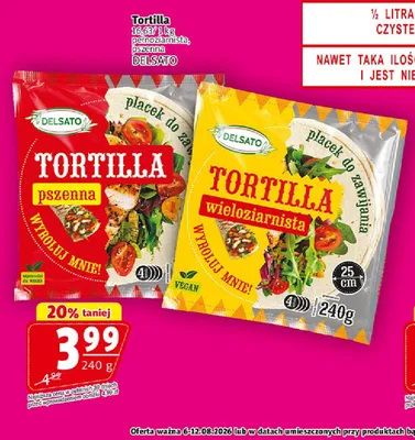 Tortilla wieloziarnista Delsato promocja w Prim Market
