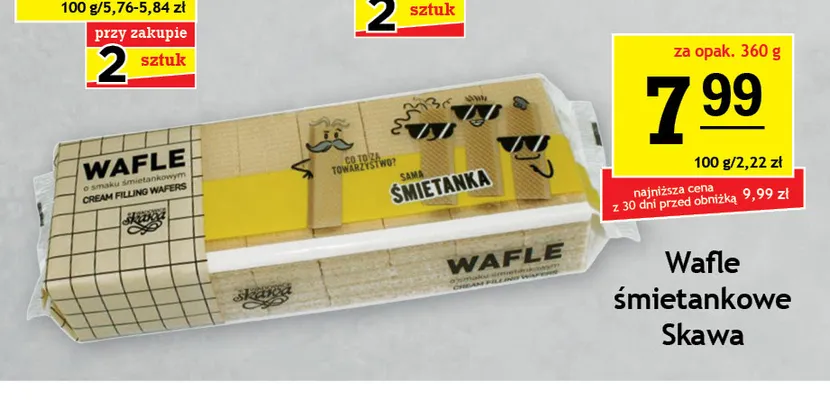 Wafle śmietankowe Skawa promocja w Gram Market