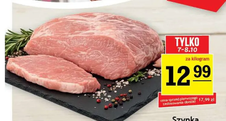 Szynka wieprzowa bez kości promocja w Gram Market