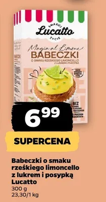 Babeczki o smaku czeskiego limoncello z lukrem i posypką promocja w Netto