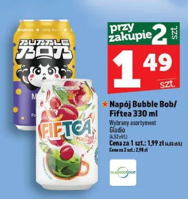 Napój Bubble Bob promocja w TOPAZ