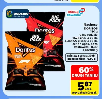 Nachosy Doritos Nacho Cheese promocja w Carrefour