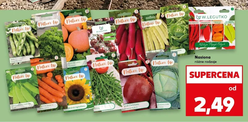 Nasiona warzyw i roślin różne rodzaje promocja w Kaufland