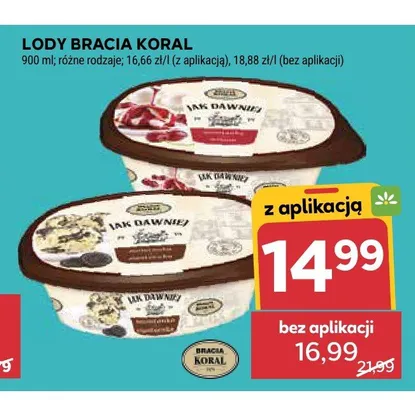 Lody bakaliowe Jak Dawniej Bracia Koral promocja w Stokrotka