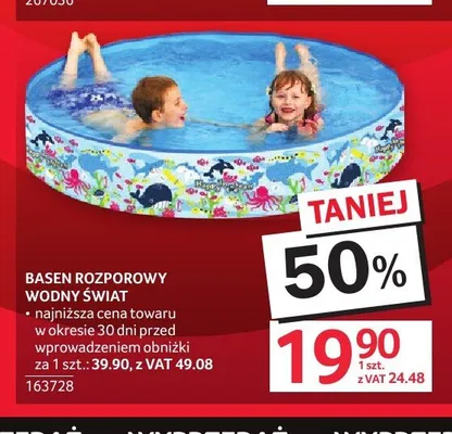 Basen rozporowy Wodny Świat promocja w Selgros