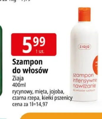 Szampon do włosów Ziaja mięta promocja w Leclerc
