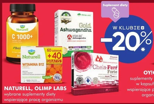 Wybrane suplementy diety wspierające pracę organizmu promocja w Super-Pharm