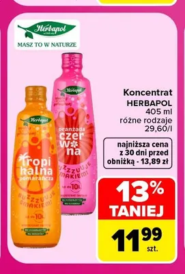 Koncentrat Herbapol promocja w Carrefour