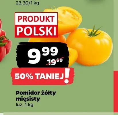 Pomidor żółty mięsisty promocja w Netto