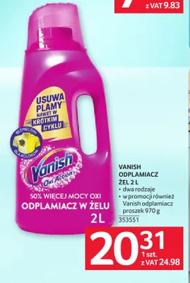 Odplamiacz w proszku Vanish promocja w Selgros
