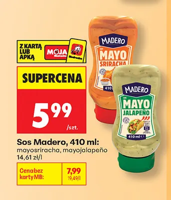 Sos Madero mayojalapeño promocja w Biedronka