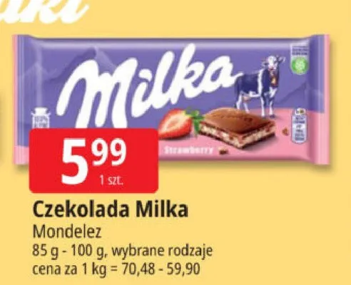 Czekolada Milka promocja w Leclerc