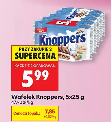 Wafelek Knoppers promocja w Biedronka
